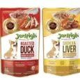 JerHigh Roasted Duck in Gravy and Chicken And Liver in Gravy Dog Wet Food Combo Ithinkpets.com