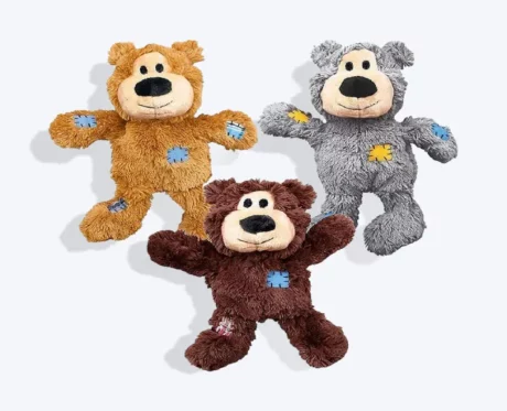 Kong Wild Knots Bear Dog Plush & Chew Toy, Assorted (1 Pc) at ithinkpets.com (2)