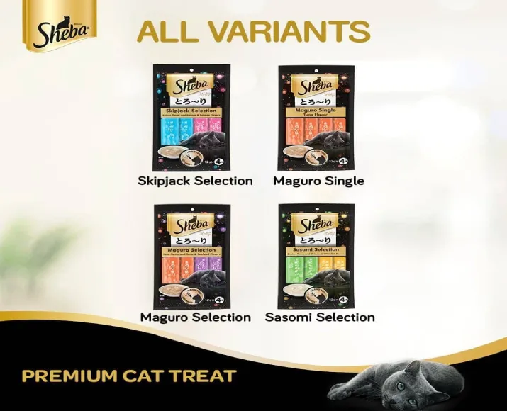 Me-O Creamy Chicken & Liver and Sheba Chicken & Chicken Whitefish Sasami Selection Melty Premium Cat Treats Combo at ithinkpets.com (8)