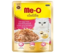 Me-O Delite Tuna with Bonito in Jelly and Sheba Tuna Pumpkin & Carrot In Gravy Rich Premium Adult Fine Cat Wet Food Combo at ithinkpets.com (2)