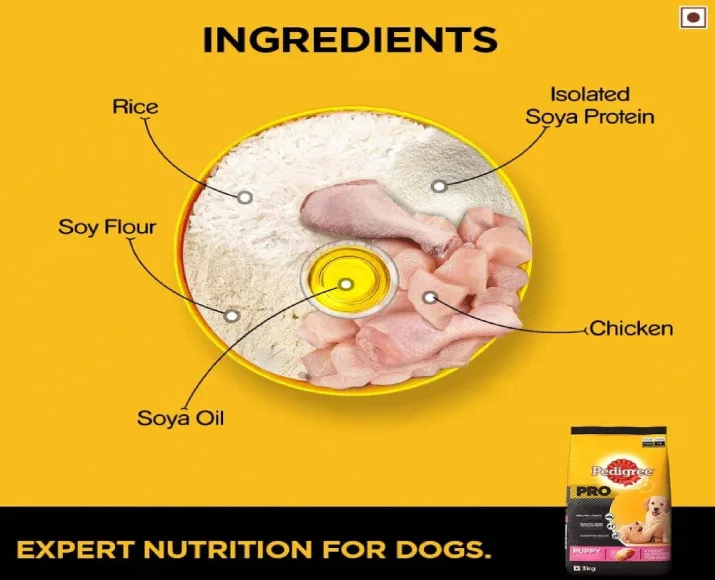 Pedigree PRO Large Breed Puppy Dry Food and Chicken Flavour Biscrok Treat Combo (3kg +900g) at ithinkpets.com (6)