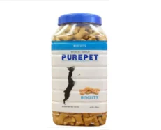 Purepet Milk Flavour Real Chicken Biscuit Dog Treats, 905 Gms at ithinkpet.com (1) (1)