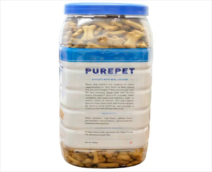 Purepet Milk Flavour Real Chicken Biscuit Dog Treats, 905 Gms at ithinkpet.com (7)