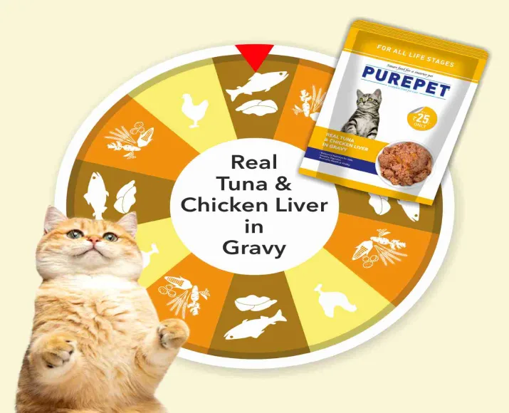 Purepet Real Tuna & Chicken Liver in Gravy Cat Wet Food, 70 Gms at ithinkpets.com (3)