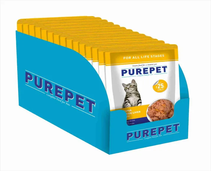 Purepet Real Tuna & Chicken Liver in Gravy Cat Wet Food, 70 Gms at ithinkpets.com (6)