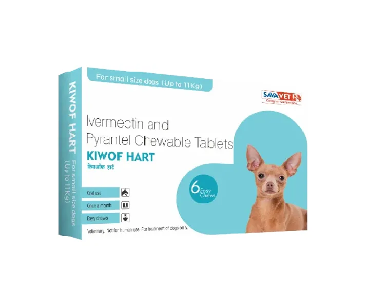 Savavet Kiwof Hart Heartworm Treatment for Dogs, 6 Tabs at ithinkpets.com (1) (1)