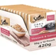 Sheba Skipjack Salmon Fish and Maguro Bream Fish Premium Cat Wet Food Combo, 24 Pcs