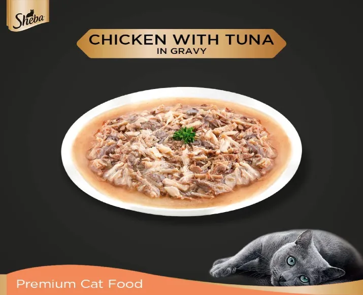 Sheba Tuna Pumpkin Carrot and Chicken With Tuna Adult Cat Wet Food Combo (24+24) at ithinkpets.com (10)