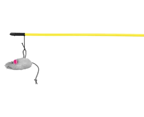 Trixie Cat Playing Rod With Plush Mouse, 50 cms at ithinkpets.com (1)