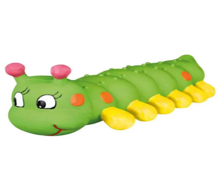Trixie Caterpillar Latex Dog Toy with Squeaker at ithinkpets.com (3)