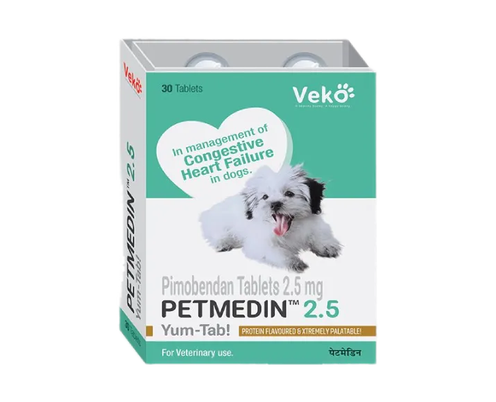 Veko Petmedin Pimobendan Chewable tabs for Dogs, 2.5 mg at ithinkpets.com (1)