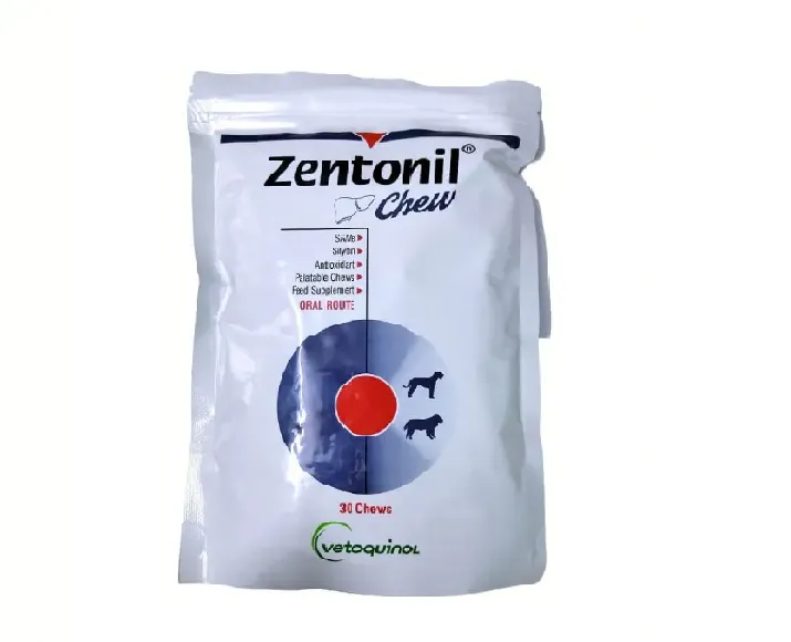Vetoquinol Zentonil Liver support Hepatic chews for dogs & cats, 30 Chews at ithinkpets.com (1) (1)