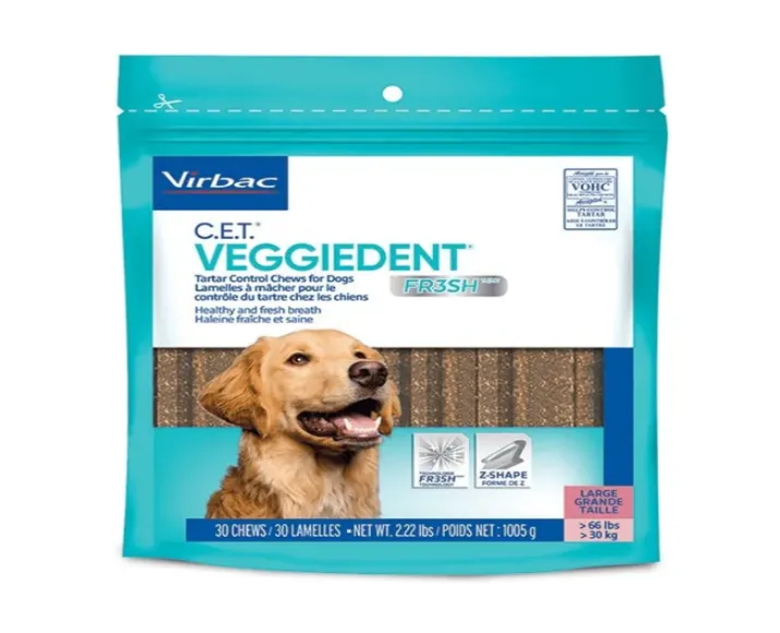 Virbac Veggiedent Dental Chew For Dogs, 3 Sizes at ithinkpets.com (3)