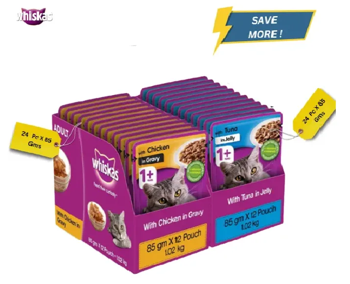 Whiskas Tuna in Jelly Meal and Chicken Gravy Adult Cat Wet Food Combo at ithinkpets.com (1)