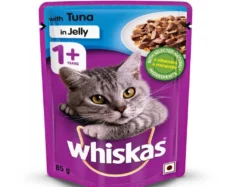 Whiskas Tuna in Jelly Meal and Salmon in Gravy Meal Adult Cat Wet Food Combo at ithinkpets.com (2)