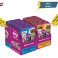 Whiskas Tuna in Jelly and Chicken in Gravy Meal Kitten Wet Food Combo, 48 Pcs