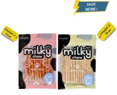 Dogaholic Milky Chew Chicken Stick Style and Milky Chew Stick Style Dog Treats Combo at ithinkpets.com (1)