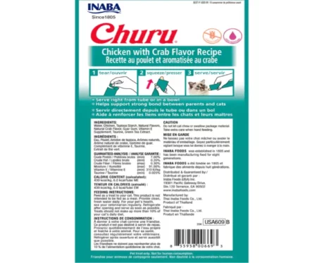INABA Churu Chicken with Crab Creamy Cat Treats at ithinkpets.com (2)