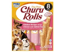 INABA Churu Roll Chicken Recipe Wraps Chicken with Salmon Recipe Dog Treats at ithinkpets.com (1) (1)