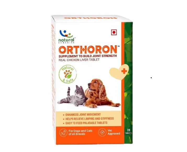 Natural Remedies Orthoron Tablet for Dogs & Cats, 28 Tablets at ithinkpets.com (1)