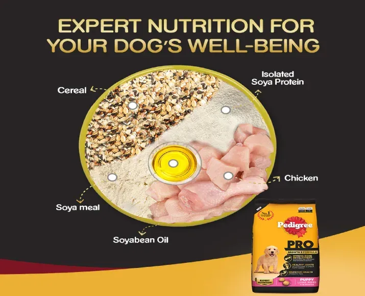 Pedigree PRO Large Breed Puppy Dry Food and Chicken & Vegetables Adult Dry Dog Food Combo at ithinkpets.com (8)