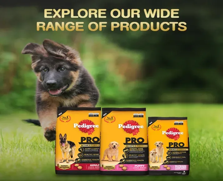 Pedigree PRO Large Breed Puppy Dry Food and Chicken & Vegetables Adult Dry Dog Food Combo at ithinkpets.com (9)