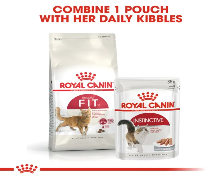 Royal Canin Fit 32 Dry Food And Instinctive Gravy Adult Cat Wet Food at ithinkpets.com (4)