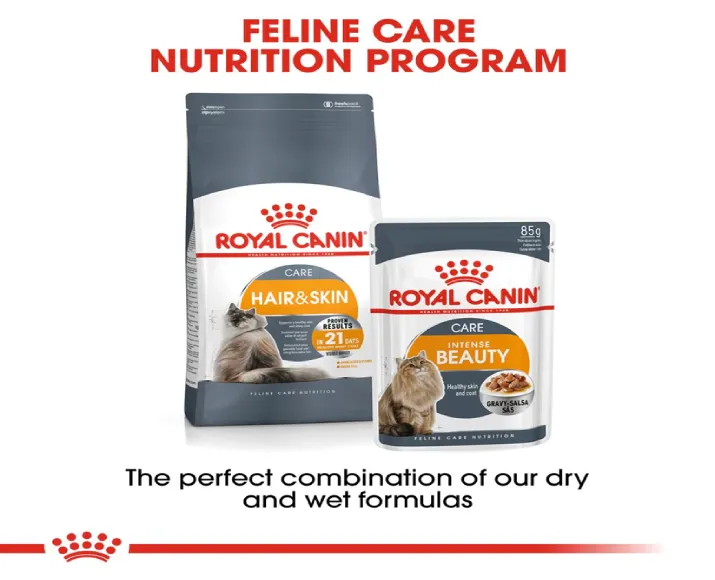 Royal Canin Hair And Skin Dry Food And Intense Beauty Cat Wet Food at ithinkpets.com (10)