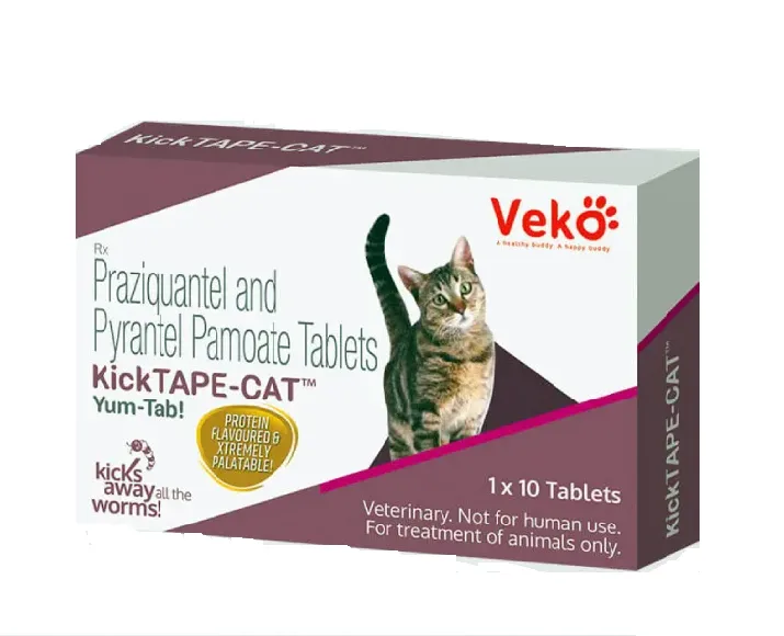 Veko Kick Tape Cat Dewormer, 10 tabs at ithinkpets.com (1) (1)