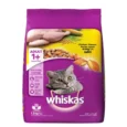 Whiskas Chicken Dry Food and Chicken in Gravy Cat Wet Food Combo