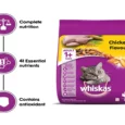 Whiskas Chicken Dry Food and Chicken in Gravy Cat Wet Food Combo