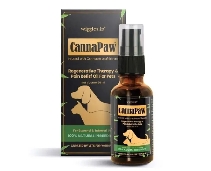 Wiggles Cannapaw Hemp Oil Extract Spray for Dogs & Cats, 30 ml at ithinkpets.com (1)