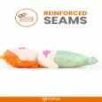 Fofos Sealife Mermaid Plush Dog Toy