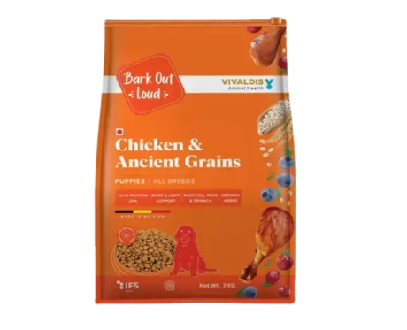 Bark Out Loud by Vivaldis Chicken & Ancient Grains Puppy Dry Dog Food (All Breeds) at ithinkpets.com (1)