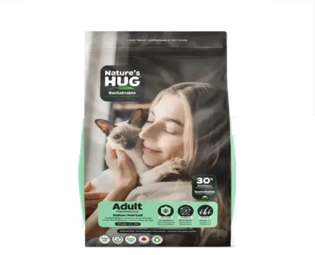 Nature's Hug Adult Maintenance Indoor Hairball Vegan Dry Cat Food at ithinkpets.com (1)
