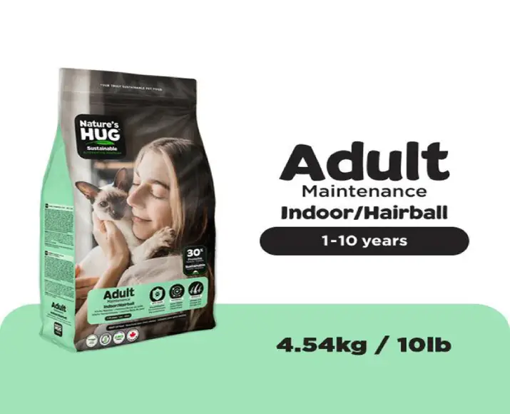 Nature’s Hug Adult Maintenance Indoor Hairball Vegan Dry Cat Food at ithinkpets.com (4)