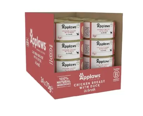 Applaws Cat Wet Food Tin Chicken with Duck, 70 gms at ithinkpets.com 1 (1)
