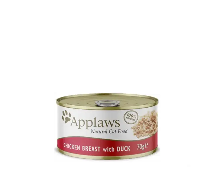 Applaws Cat Wet Food Tin Chicken with Duck, 70 gms at ithinkpets.com (1) (1)