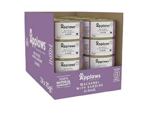 Applaws Cat Wet Food Tin Mackerel with Sardine, 70 gms at ithinkpets.com 1 (1)