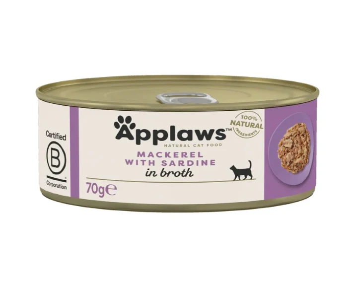 Applaws Cat Wet Food Tin Mackerel with Sardine, 70 gms at ithinkpets.com 3