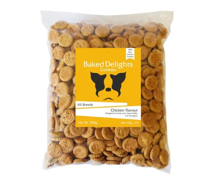 Baked Delights Chicken Dog Biscuits, Round Shaped Dog Treats, 800 Gms at ithinkpets.com (1) (1)