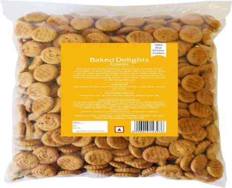 Baked Delights Chicken Dog Biscuits, Round Shaped Dog Treats, 800 Gms at ithinkpets.com (2)