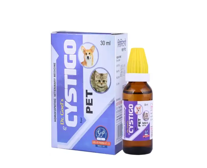Dr Goel’s CYSTIGO Drops Homeopathic Remedy for Urinary Problems For Dogs & Cats, 30 ML at ithinkpets.com (1)