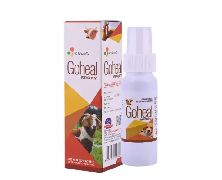 Dr Goel’s Goheal Homeopathic Spray for Pets for Treating Injury & Burns, 60ML at ithinkpets.com (1) (1)