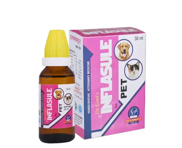 Dr Goel’s INFLASULE Homeopathic Drops for Pets For Joint Inflammation & Swelling, 30 ML at ithinkpets.com (1) (1)