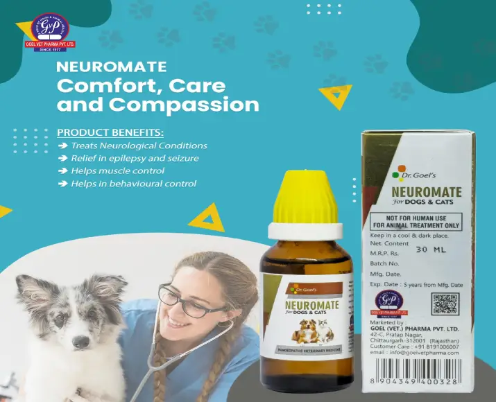 Dr.Goel’s NEUROMATE Homeopethic Medicine for Pets,30 ML at ithinkpets.com (2)