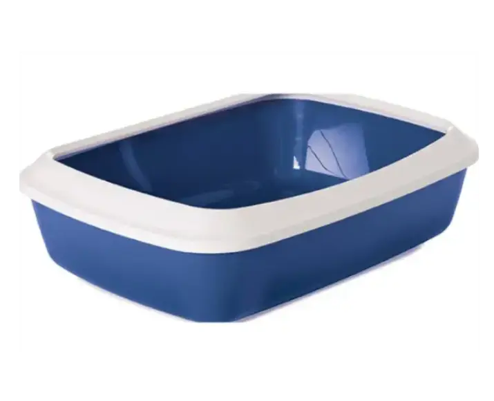 Savic Iriz Litter Tray with Rim for Cats, 17 Inches at ithinkpets.com (1) (1)