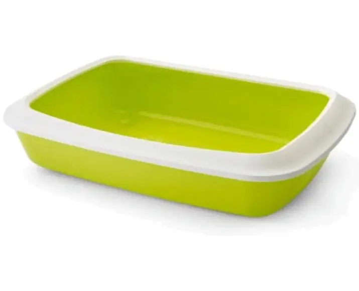 Savic Iriz Litter Tray with Rim for Cats, 17 Inches at ithinkpets.com (3)