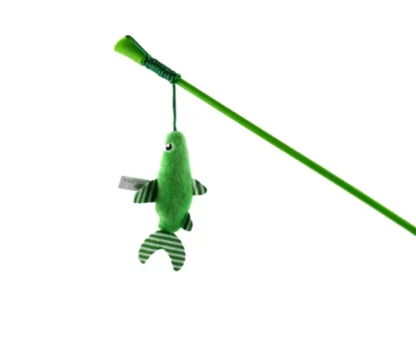 Trixie Cat Teaser With Plush Fish & Catnip Toy for Cats at ithinkpets.com (1)