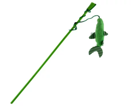 Trixie Cat Teaser With Plush Fish & Catnip Toy for Cats at ithinkpets.com (2)